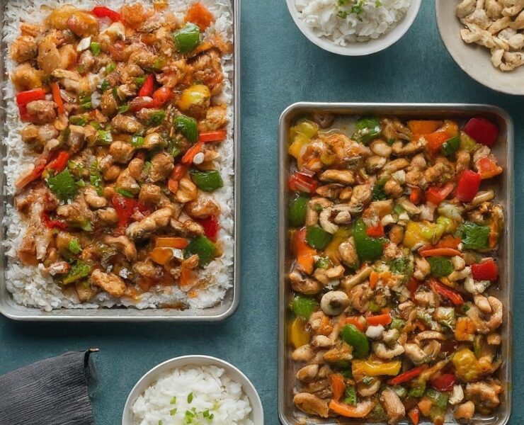 Kung pao chicken overrice